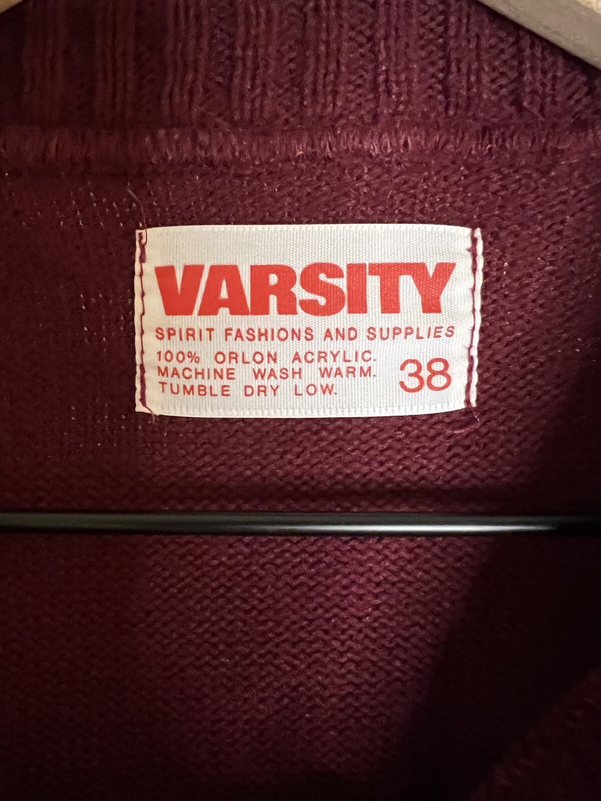 Vintage Piner Varsity Spirit Fashions Cheer Sweater Size 38 Made in USA