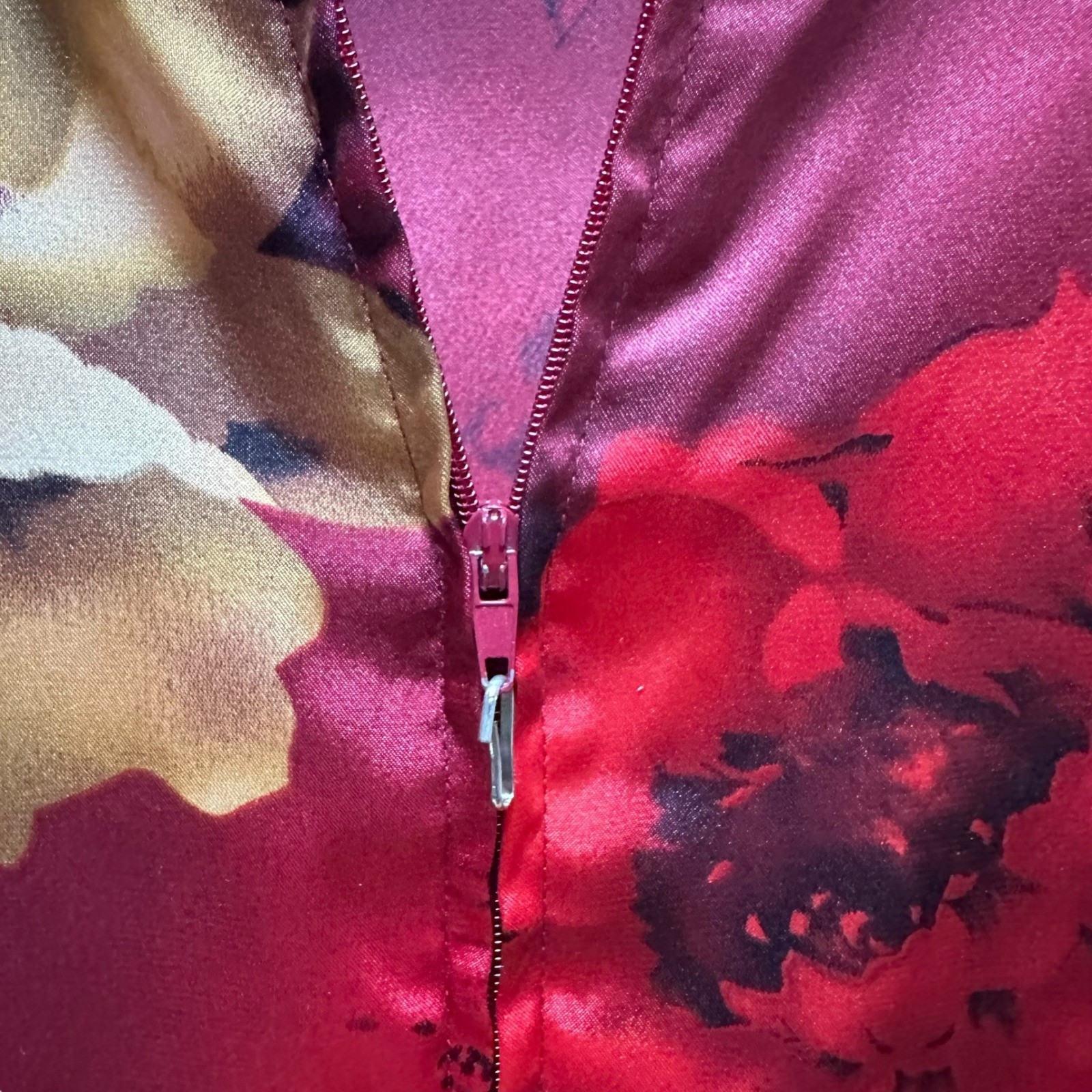 Vintage Inner Most Nightgown & Robe Red Floral Long Classic Romantic Feminine M