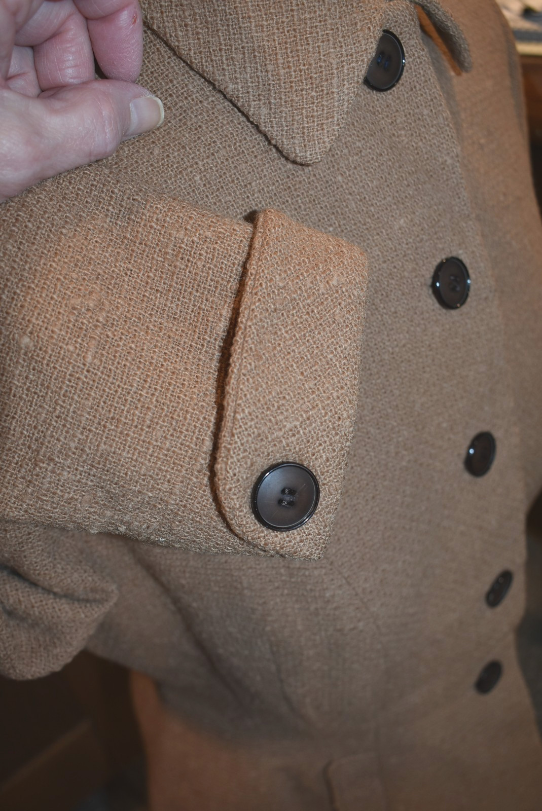 Vintage 1950s Nubby Fitted Ladies’ Jacket Blazer – S/M