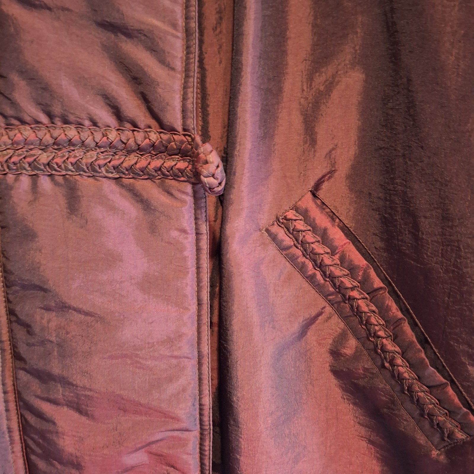 VTG 90’s Mainframe Burgundy 3x/4x Woman’s Parka Jacket with Dyed Fox fur hood