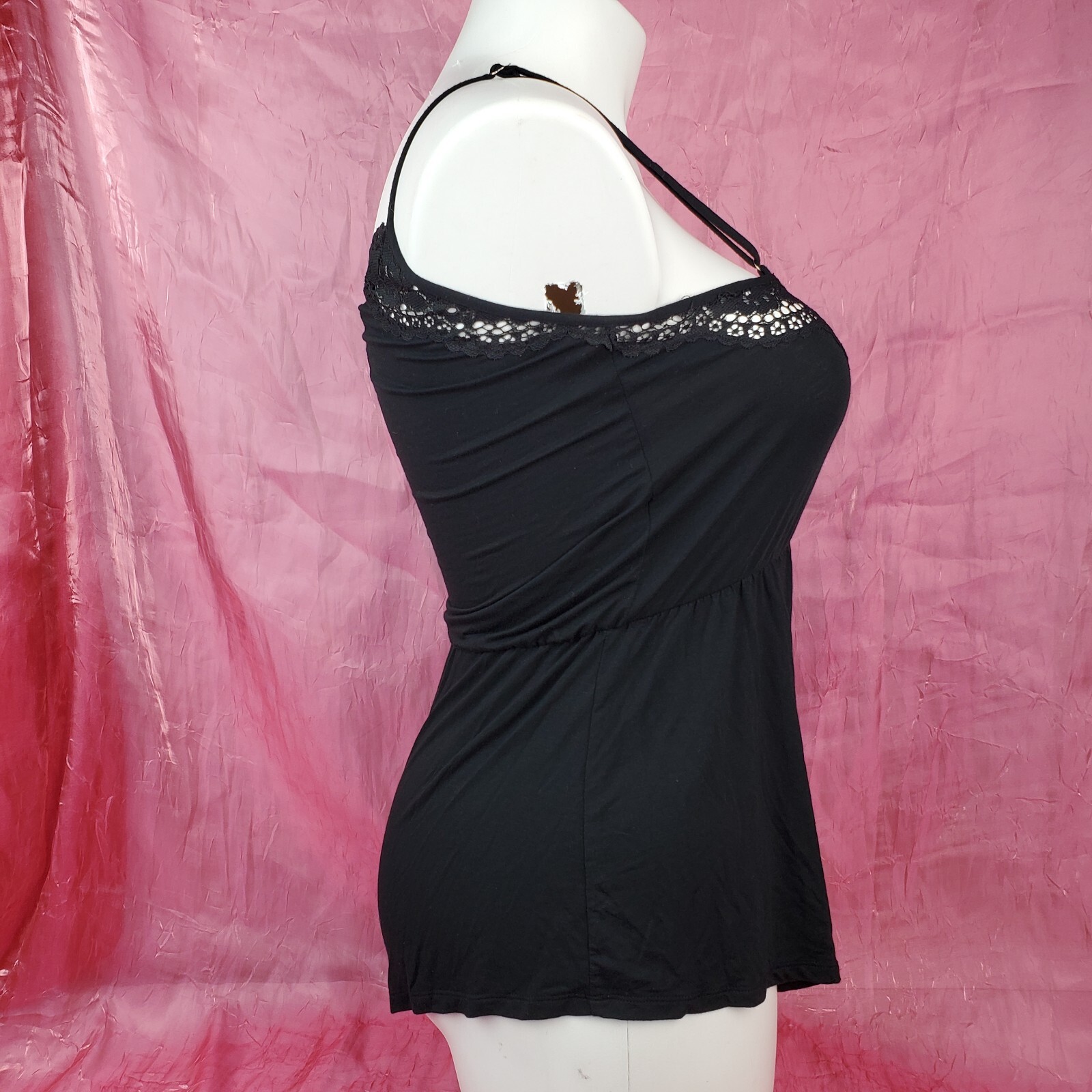 Victoria Secret Black Stretch Lace Teddy Romper Playsuit Sz M Pin Up Bombshell
