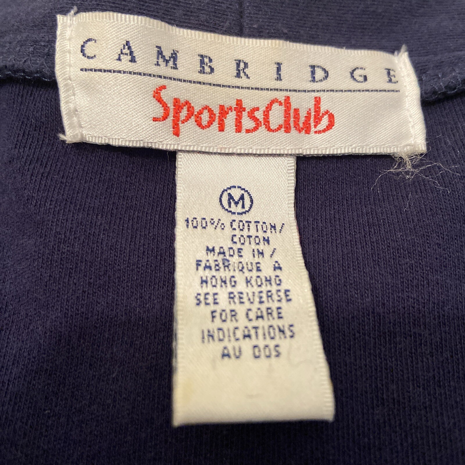Vintage 80s Cambridge SportsClub Multi Color Womens M Sweater Flags