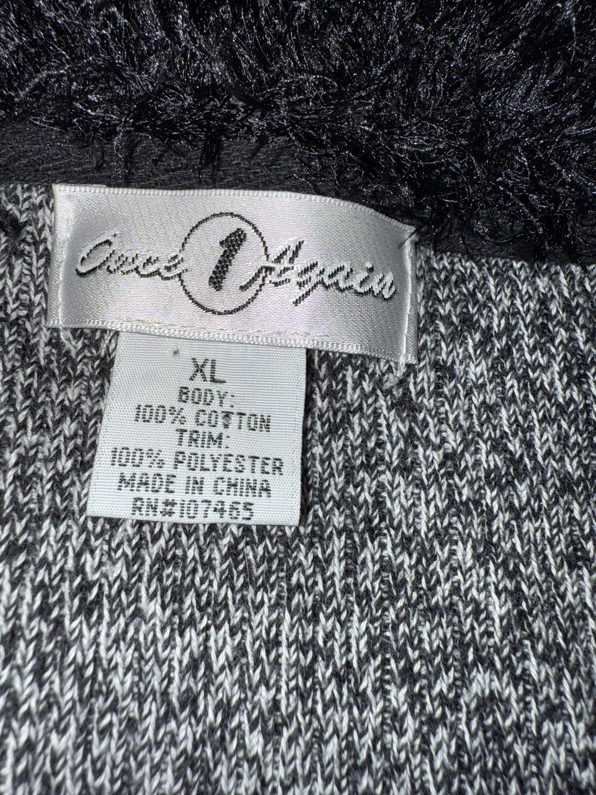 Penny Lane Cardigan Sweater Fur Lined Collar xl glamrock,steampunk,almost famous