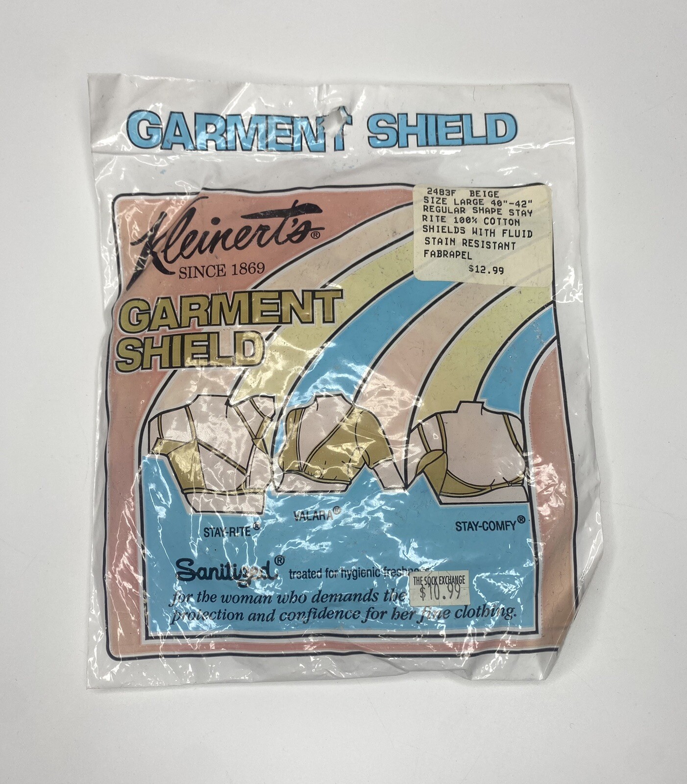 Kleinerts Womens Regular Shape Stay-Rite Garment Shield 2483 Beige Large 40″ 42″
