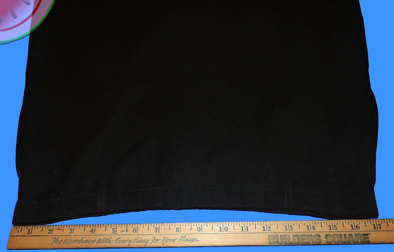 Vintage 70s BRADLEY Black MIDI Pencil SKIRT Size 10 Elastic Waist Pockets USA