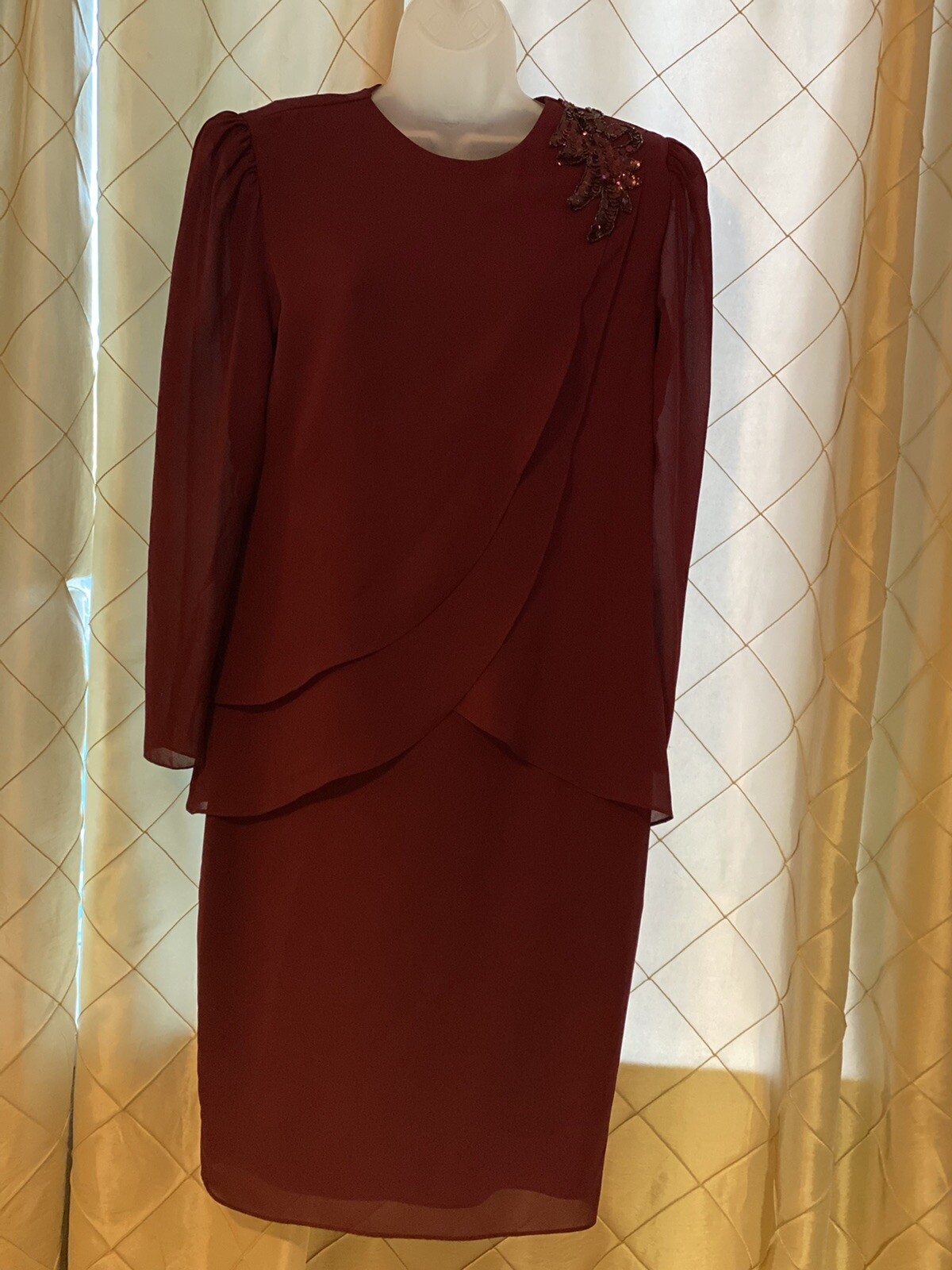 Vintage Patri Mother of the Bride Dress Made in USA Size 8