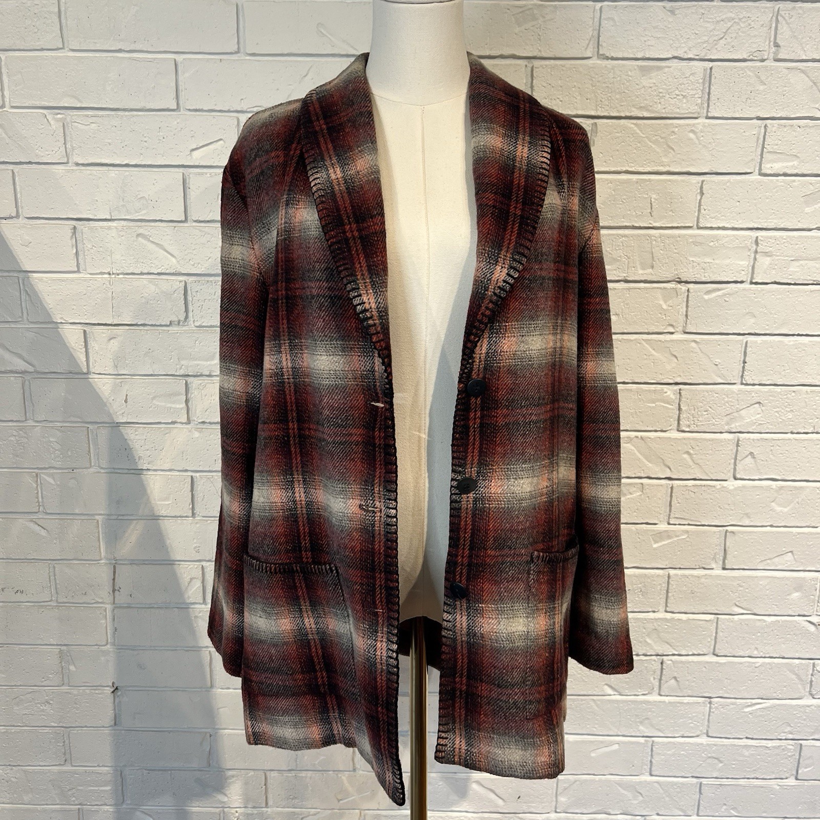 Vintage 90s Arizona Flannel Plaid Women’s Jacket Womens M L