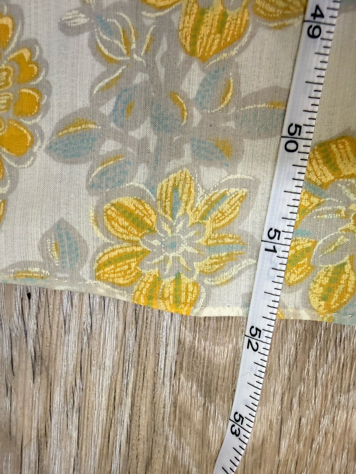 Vintage 70s Yellow Retro Floral Handmade House Dress Housewife Lace Trim