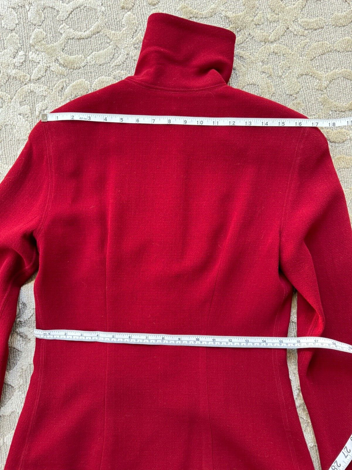 Donna Karan New York Vintage Dark Red Fitted Blazer
