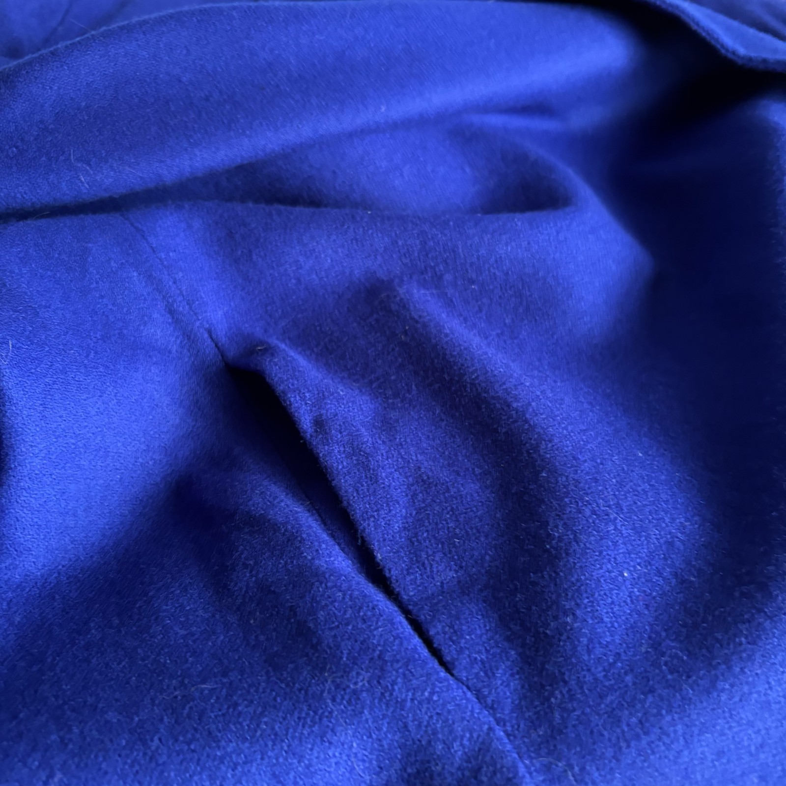 Vintage 1980s Saville II Blue Wool Swing Coat 16W