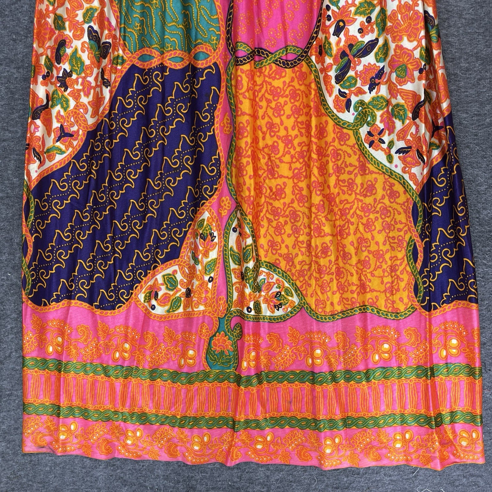 Vintage H/B Jrs of California Maxi Dress Size XS Psychedelic Mod Hippie 60s 70s