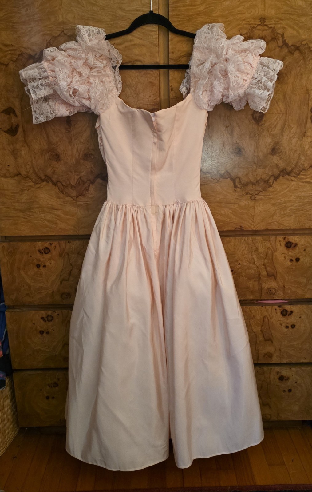GUNNE SAX ~ VINTAGE 80’S PINK FRILLY PROM FORMAL DRESS ~ Refer To Measurements
