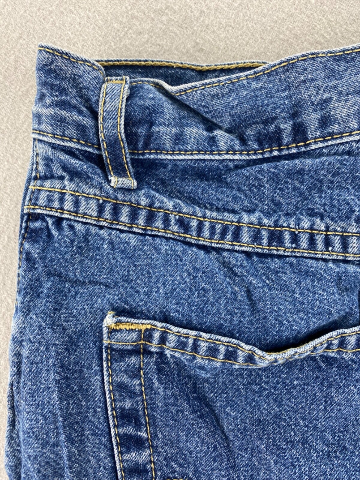 Vintage 90’s Bugle Boy Collection For Her Blue Jean Shorts Womens 14 100% Cotton