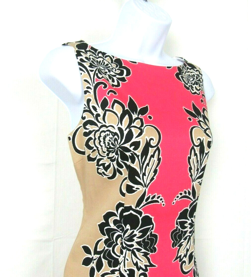 VTG 1990s 2000s LONDON TIMES SIZE 4 COTTON SPANDEX FLORAL DRESS NWOT NEVER WORN