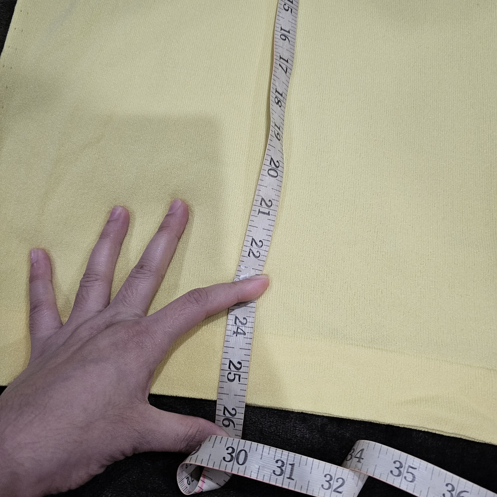 Vtg Designers Action Knit Yellow 100% Antron Nylon Short Sleeve T Shirt Top XL?