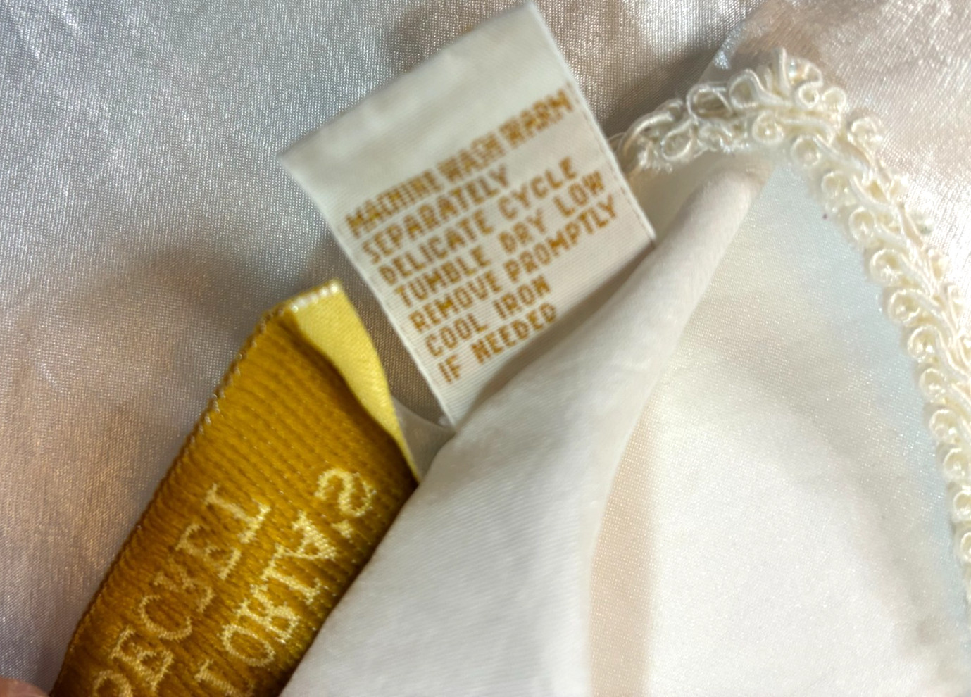 Vintage VICTORIA’s SECRET Ivory LONG NIGHTGOWN Small HALTER BACKLESS Gold Label