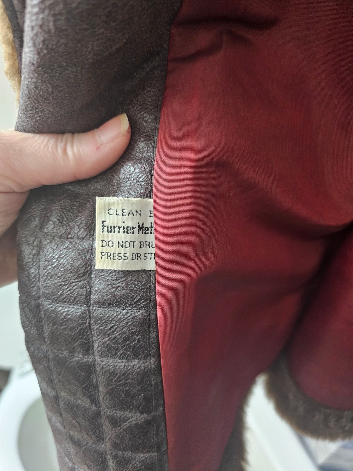 Vintage 60s /70s ILGWU Label Womens XS Patchwork Faux Fur Coat