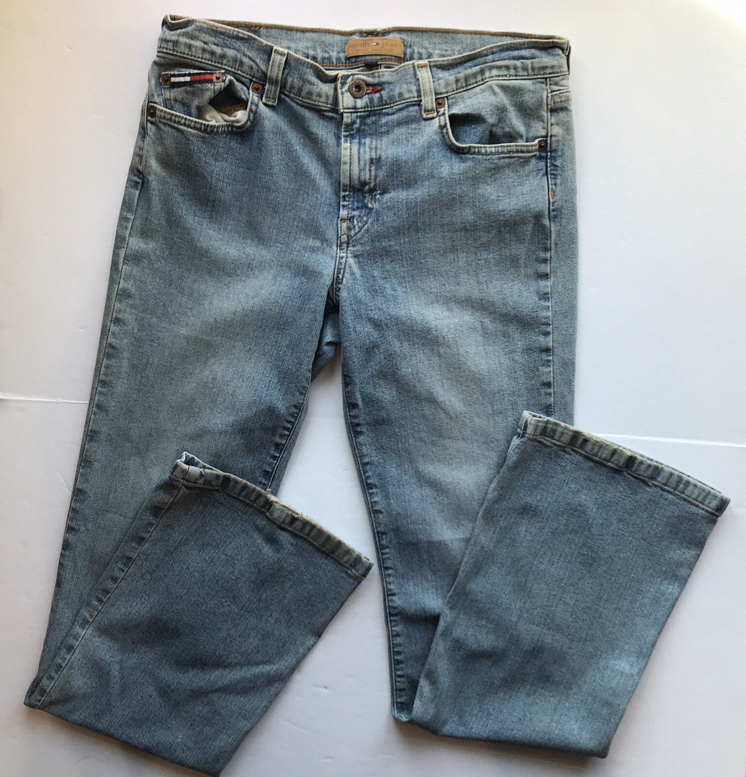 Vintage 2003 Tommy Hilfiger stretch flare jeans size 9 (32 x 31) style 08153339