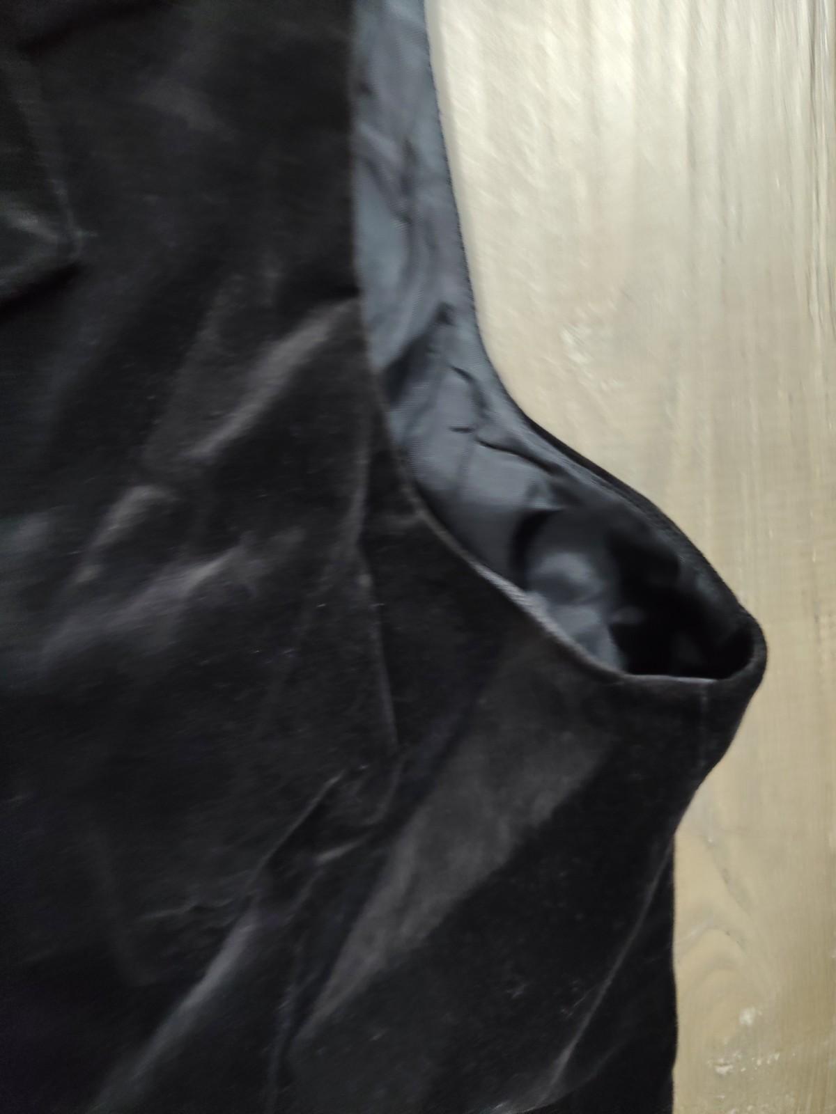 Vtg 80s Evan Picone Saks Fifth Avenue Black Velvet Vest Size 16 Union Made USA
