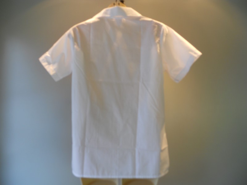 Nos Vintage 1960s White Blouse Uniform Shirt Waitress School College Preppy 36