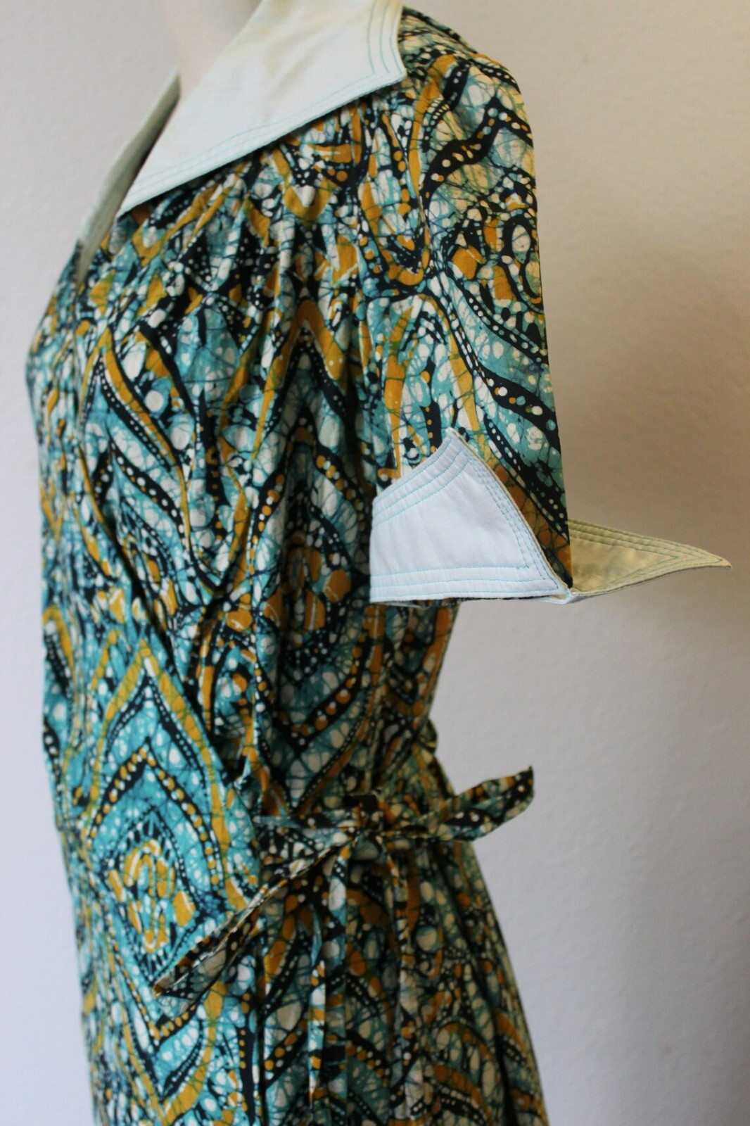 VTG 40s 50s NOS Mother and daughter Matching Set Wrap Around Cotton Day Dresses