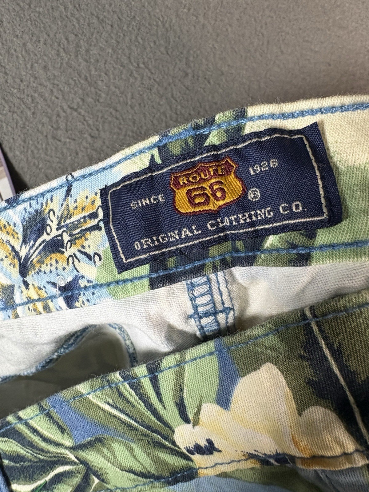 Vintage ROUTE 66 Flower Print pants Size 11/12 (28×26) NWT 90s Y2K 2000s