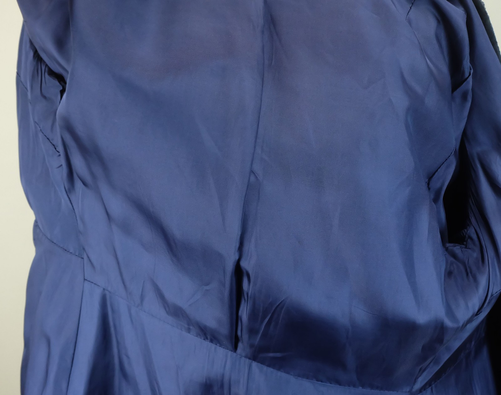 1970s Blue Suede Coat Size 38 True Vintage