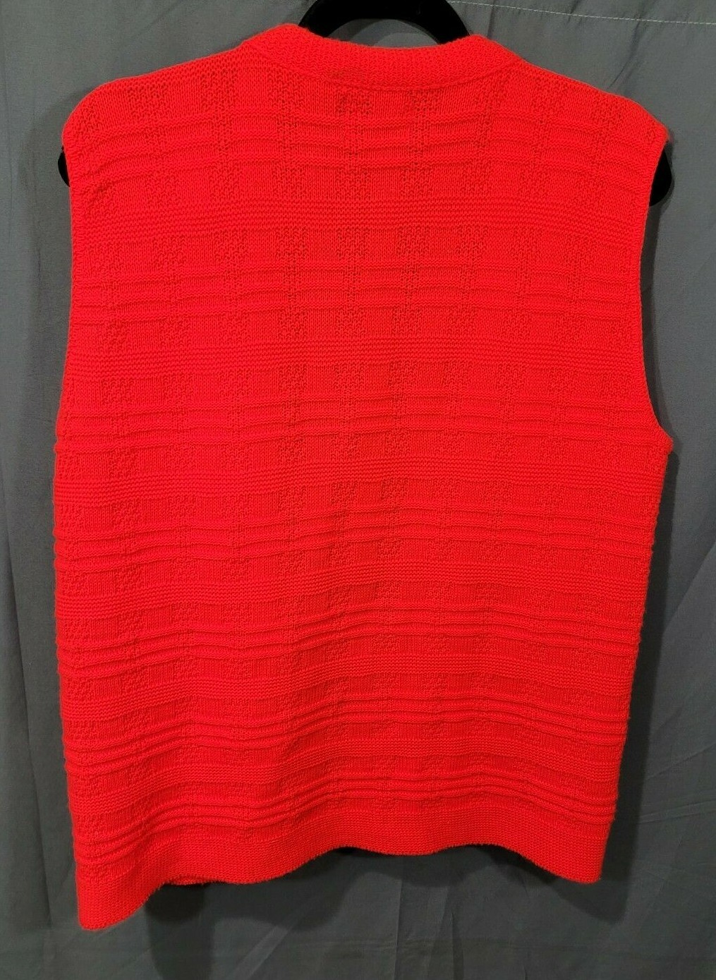 Milrank Sweater Vest with Pockets VintageNO Closure Adult Size Medium 70s Retro