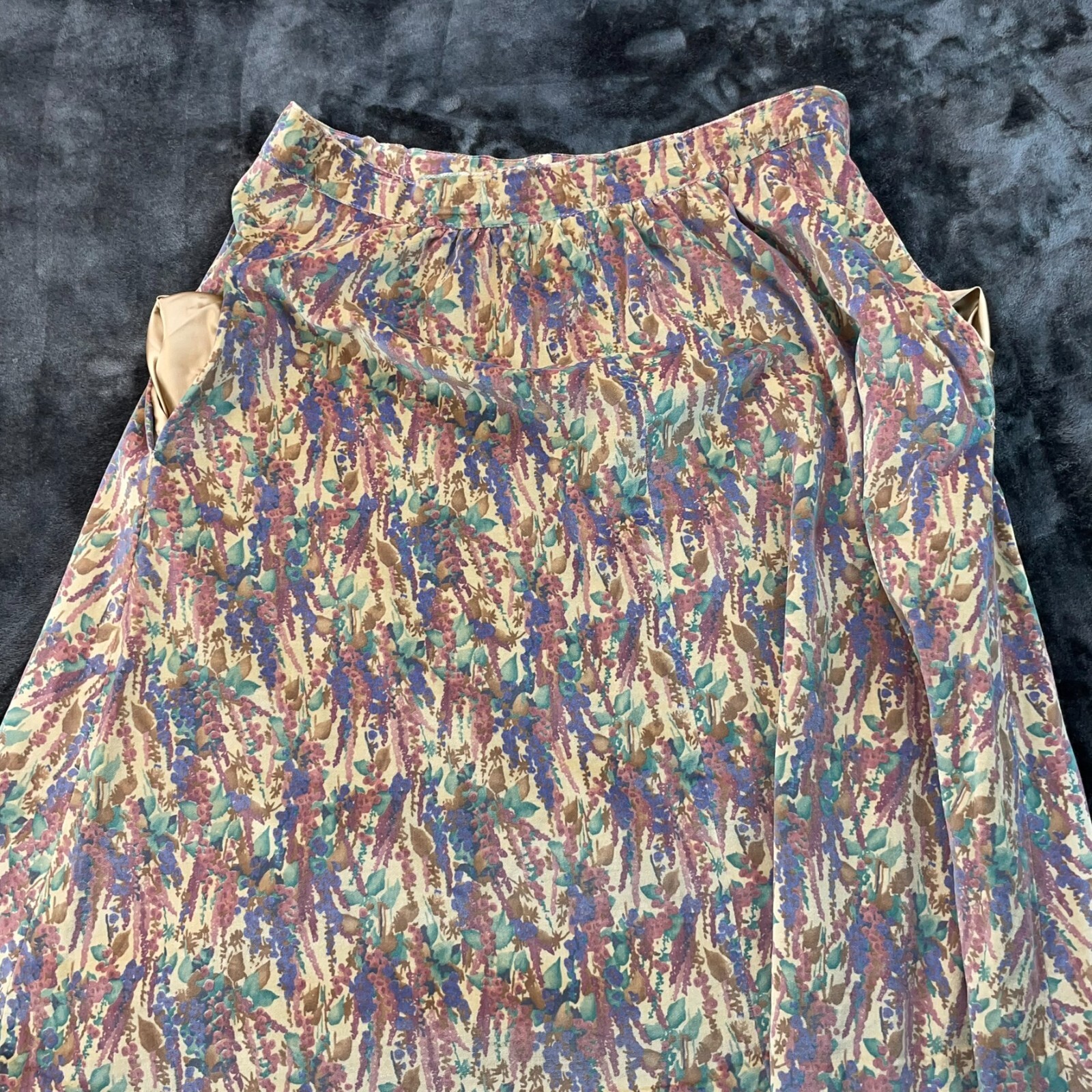Marguerite Rubel San Francisco Vintage Skirt Size 16 Retro Floral Trad Wife