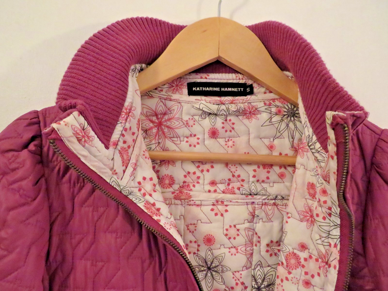 Katharine Hamnett London Vintage 80s Pink Spring Summer Fall Jacket Small Womens