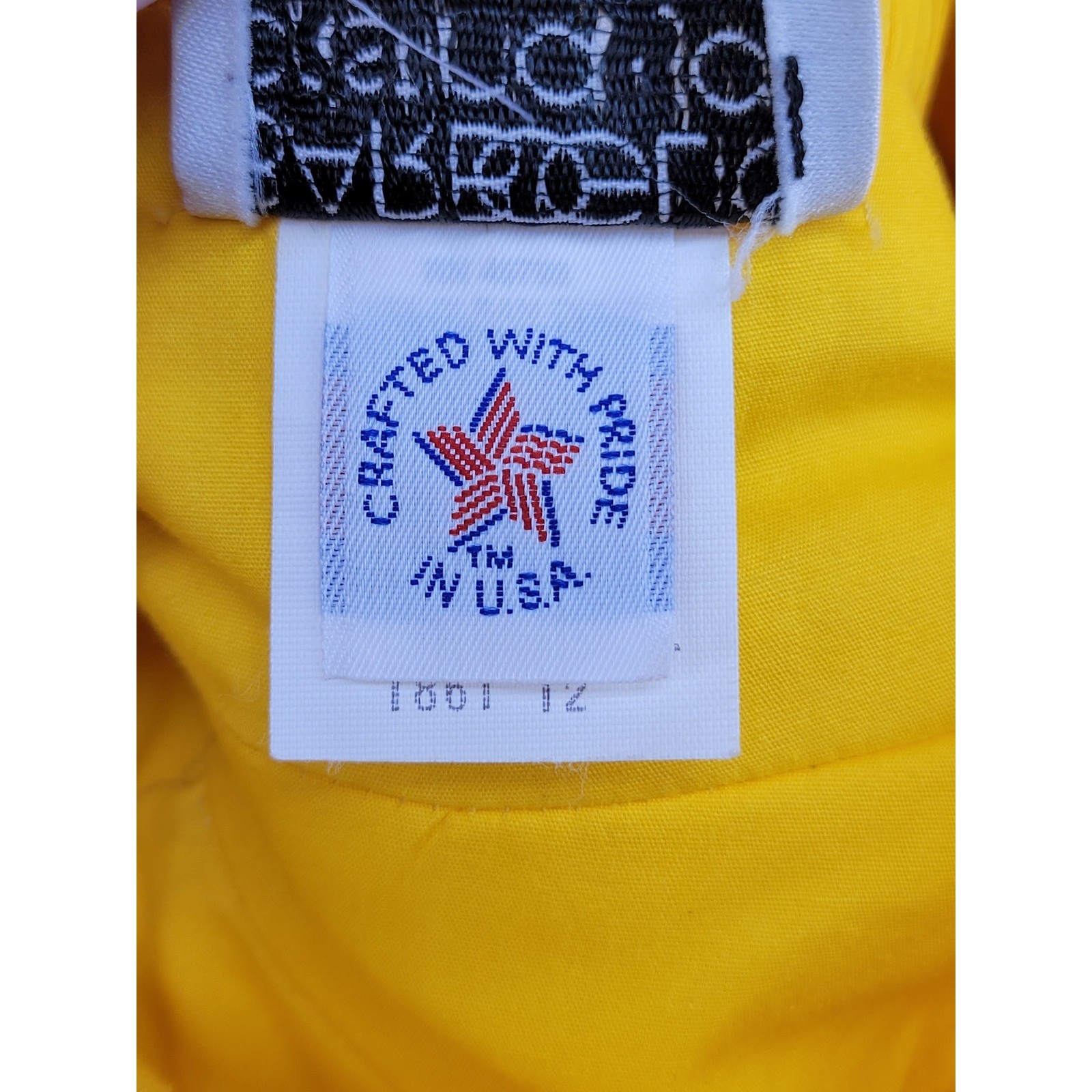 Barboglio Cristina-Jan Vintage Yellow Cotton Dolman Sleeve Midi Dress Size 12