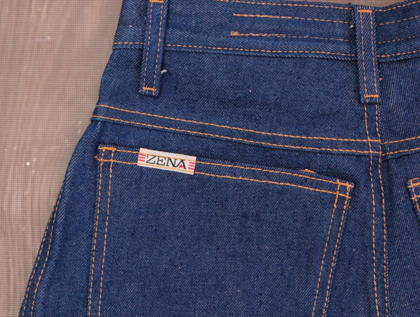 VTG Women’s 80s 90s NOS ZENA Jeans Sz 26″ 1980s 1990s Dark Wash High Waist