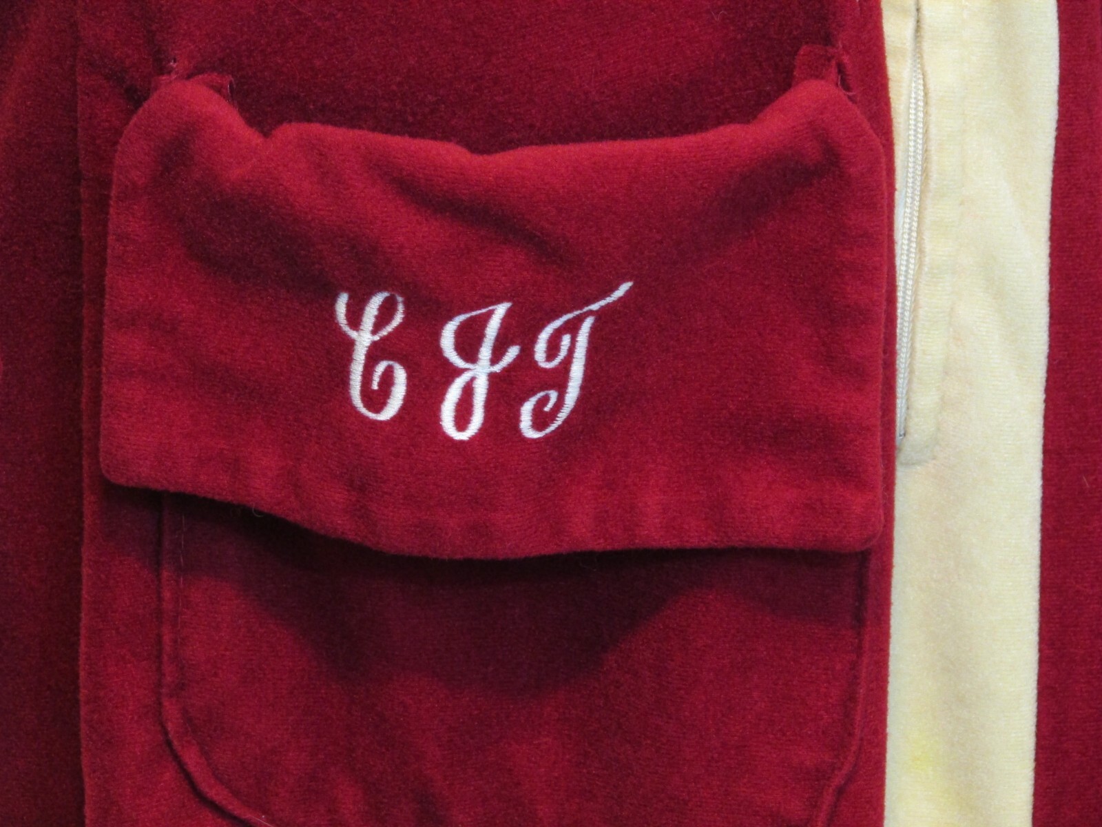 Vintage JC Penney Loungewear Burgundy Tan Robe