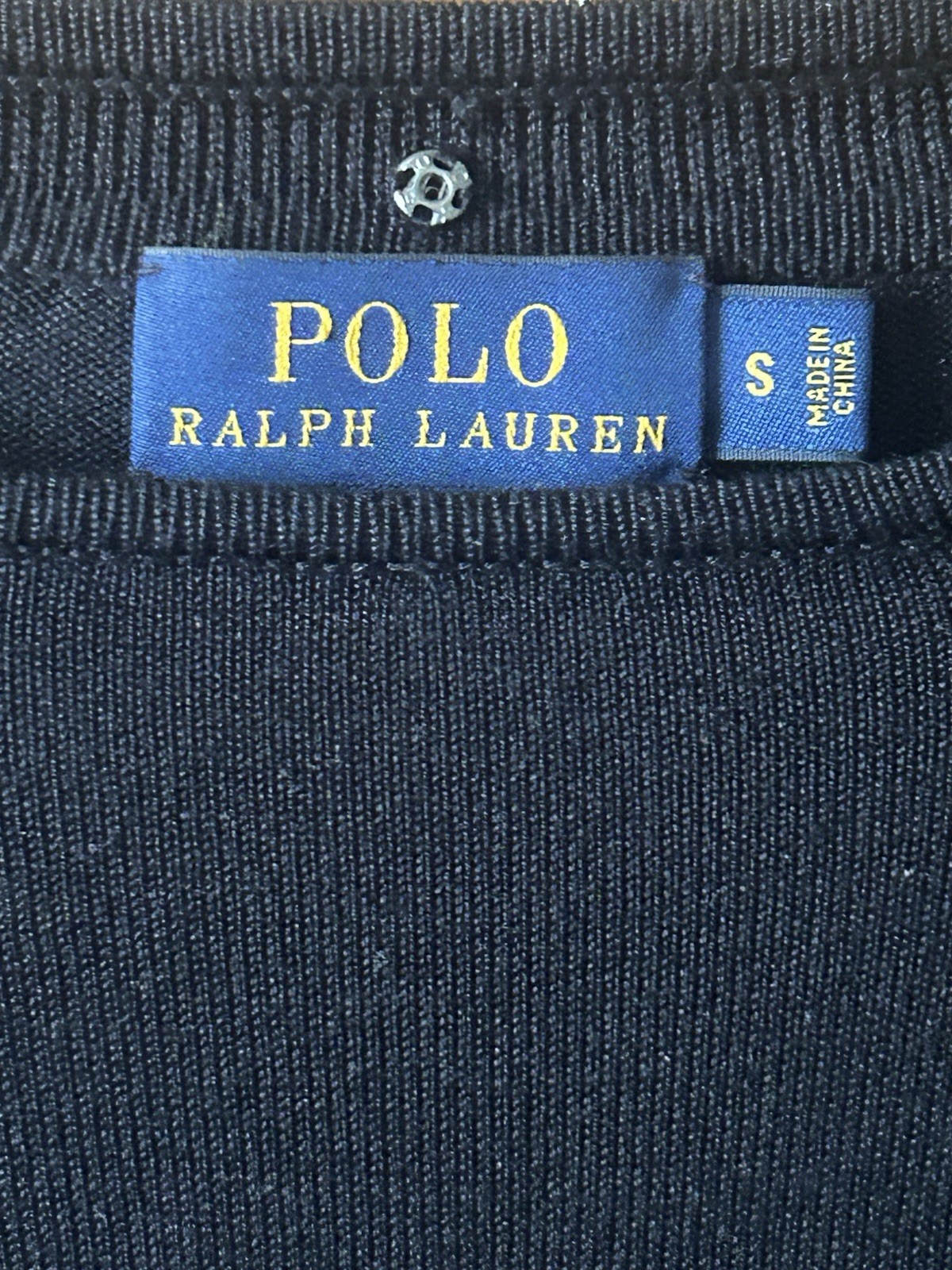 Vintage Black Ralph Lauren Peplum Sweater. Small