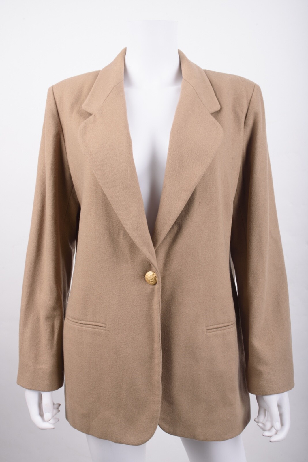 Vintage Johnathan Logan Womens Brown Long Sleeve Blazer Jacket Sz US 10