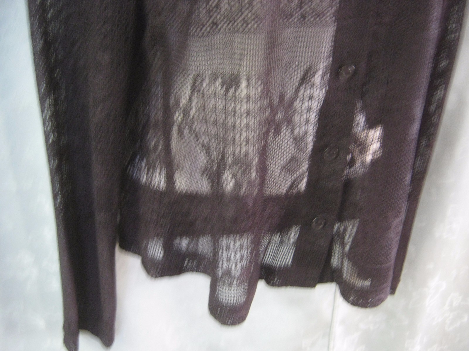 VTG 90’s Next Era Shirt Size Large Sheer Lightweight Woven Lacy Top