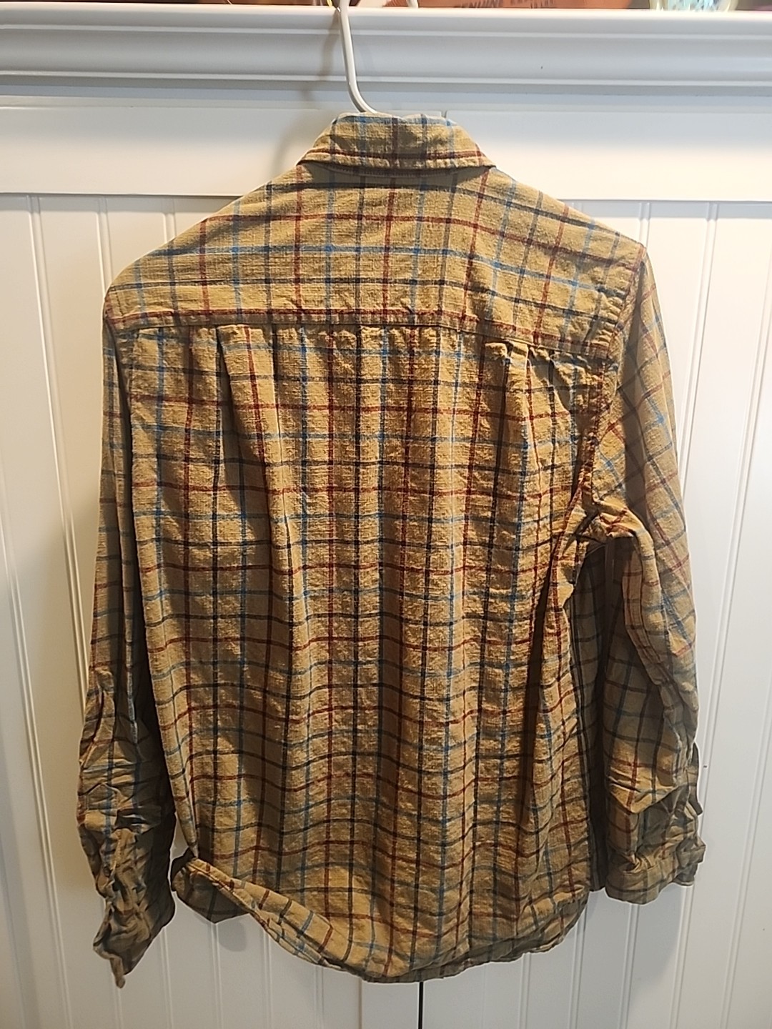 2 St John’s Bay Flannel Shirt Women’s Long Sleeve Size S Green Plaid Heavy VTG