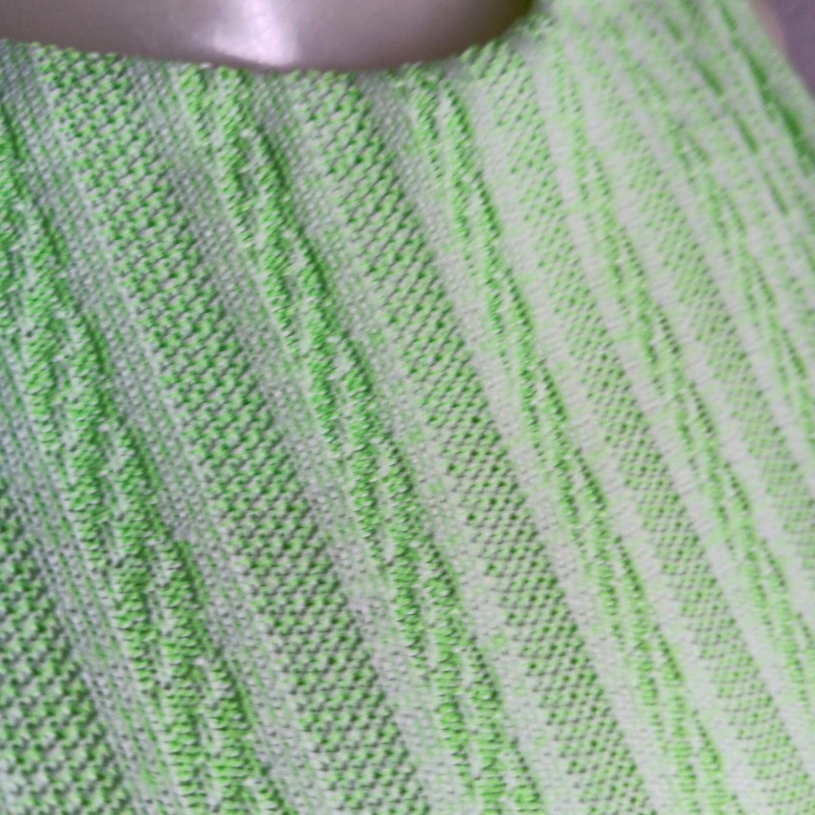 Sleeveless Lime Green True Vintage Dress 1Of1 8/10 Knit Texture 70’s Handmade