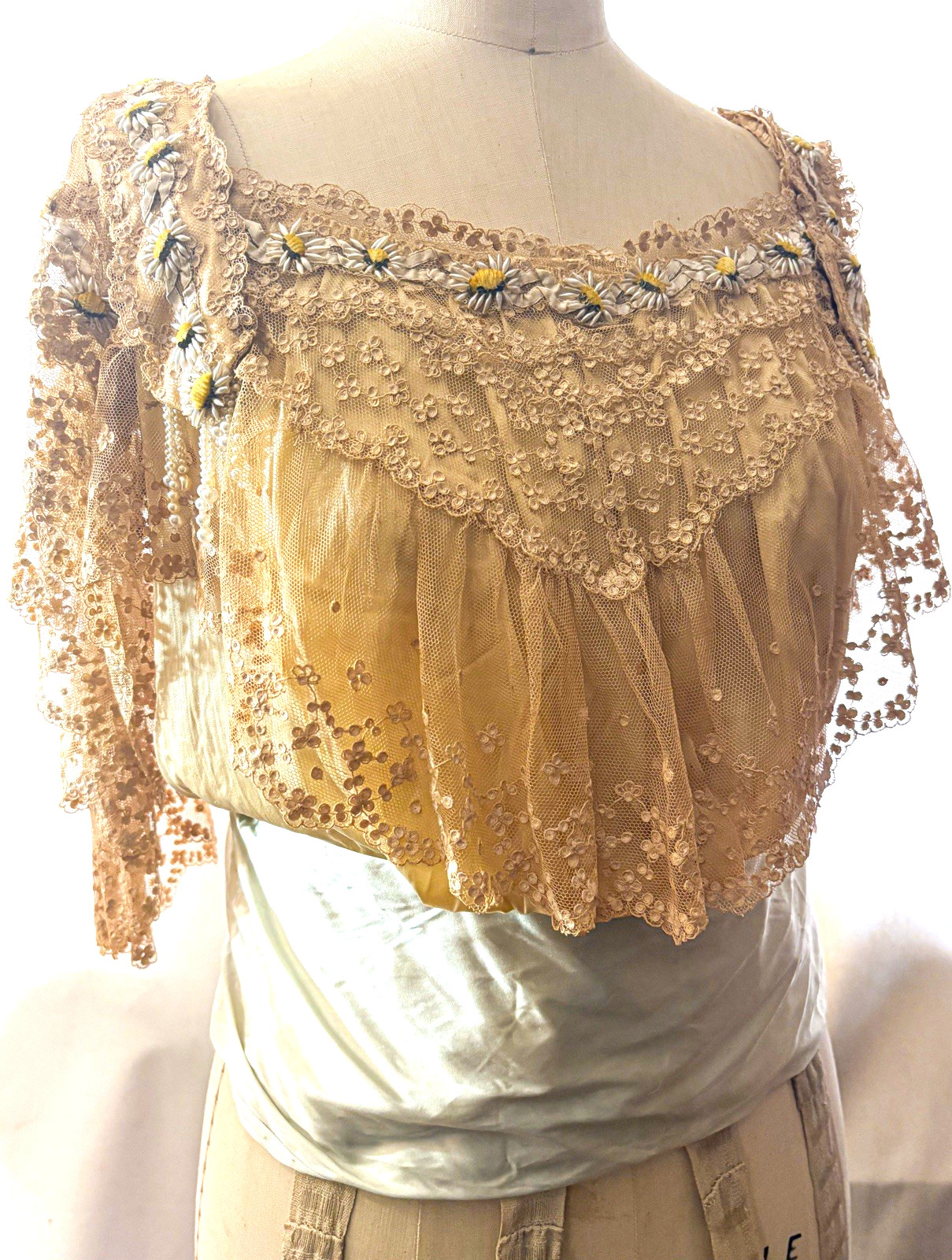 Antique dress bodice Edwardian 1900s Mrs. Donovan NYC – Couture