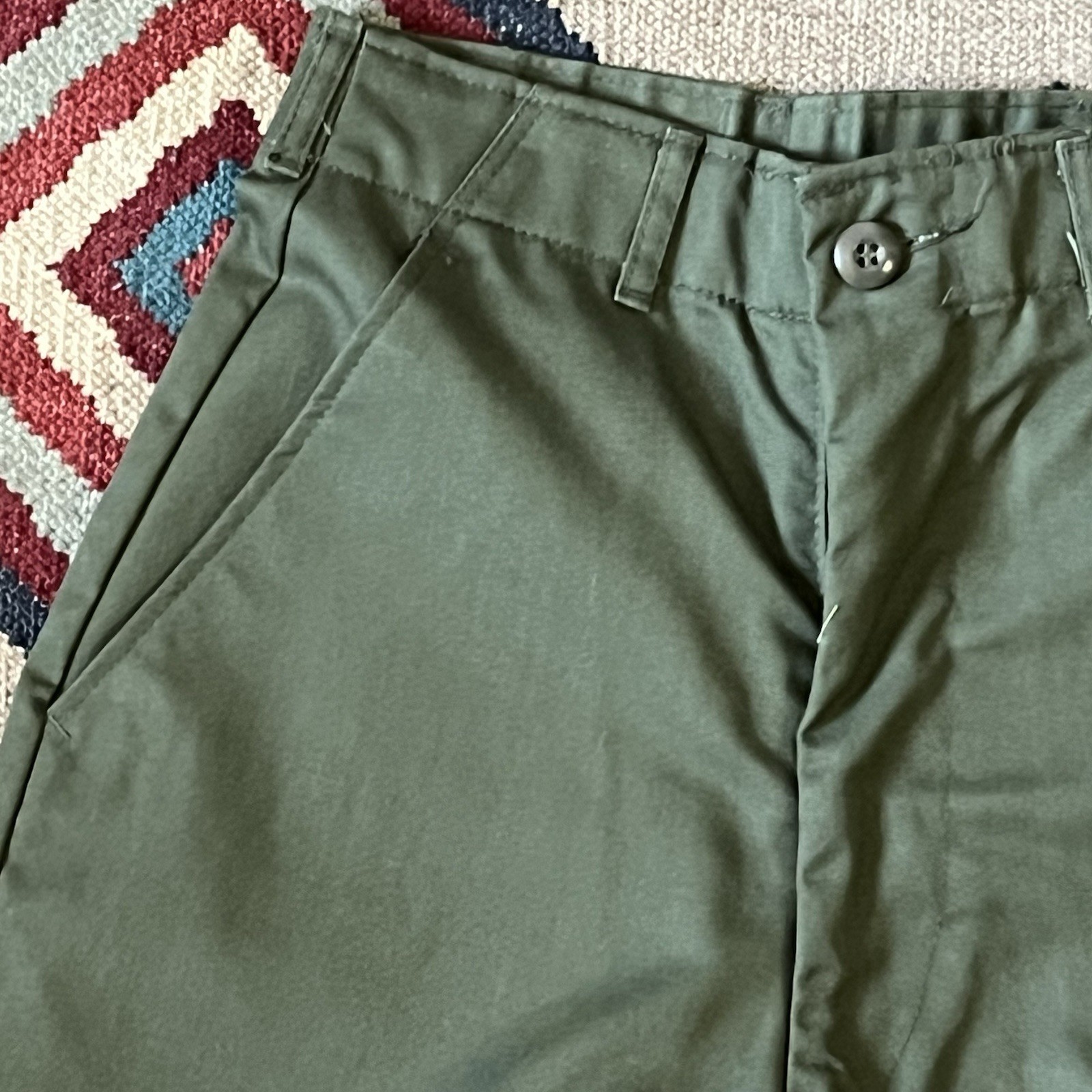 Vintage 70s US Army Military Cotton Sateen Utility Pants Women’s 24×31