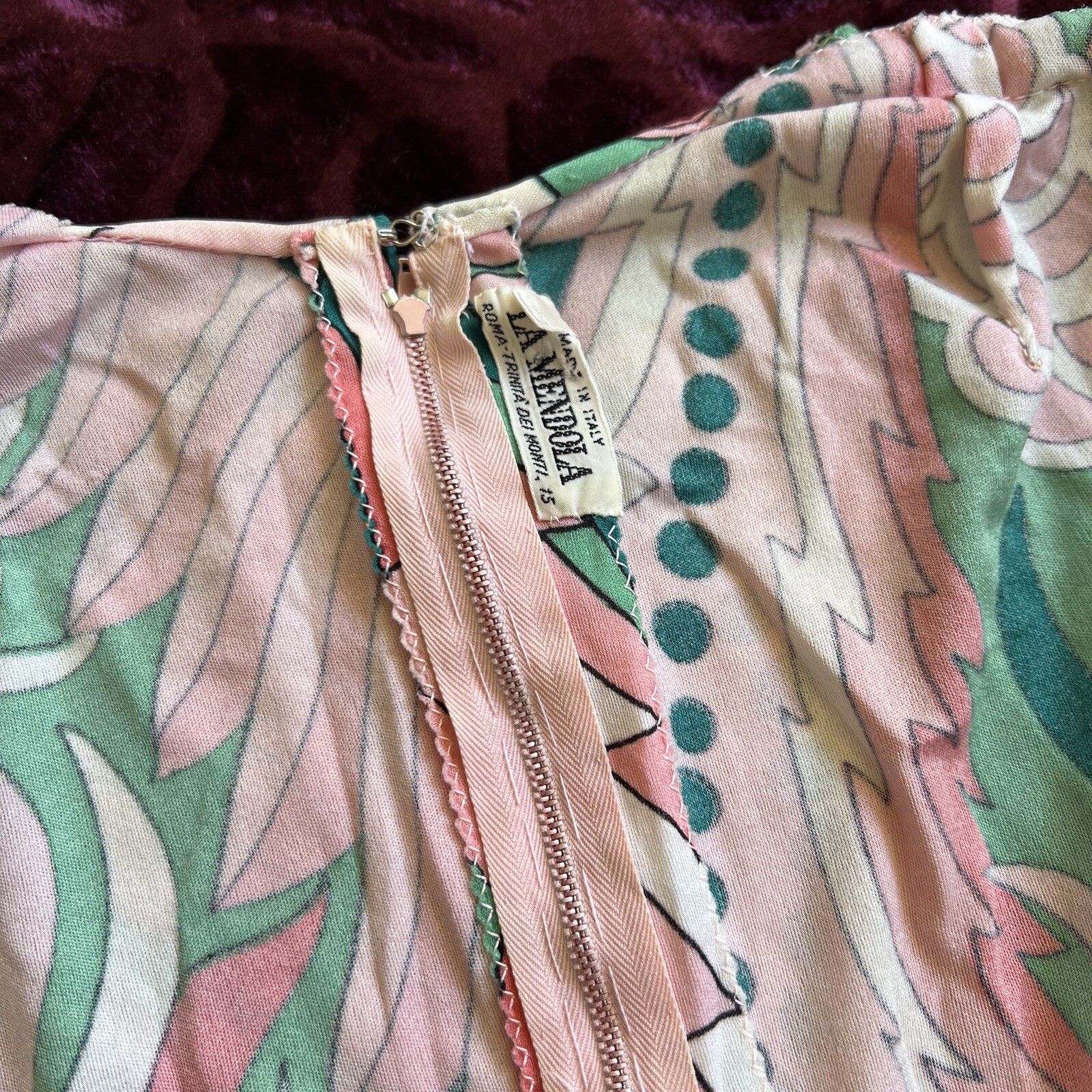 Rare Vintage La Mendola Dress Made In Italy Size 42