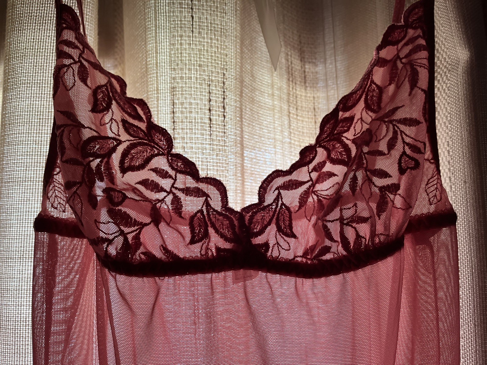 Chiffon Brandywine Nightgown Sheer Babydoll Lingerie