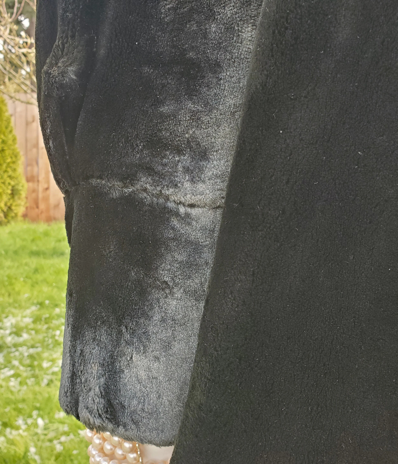Beautiful Hind & Harrison Hudson Seal Black Dyed Muskrat Flapper Girl Coat 1920s