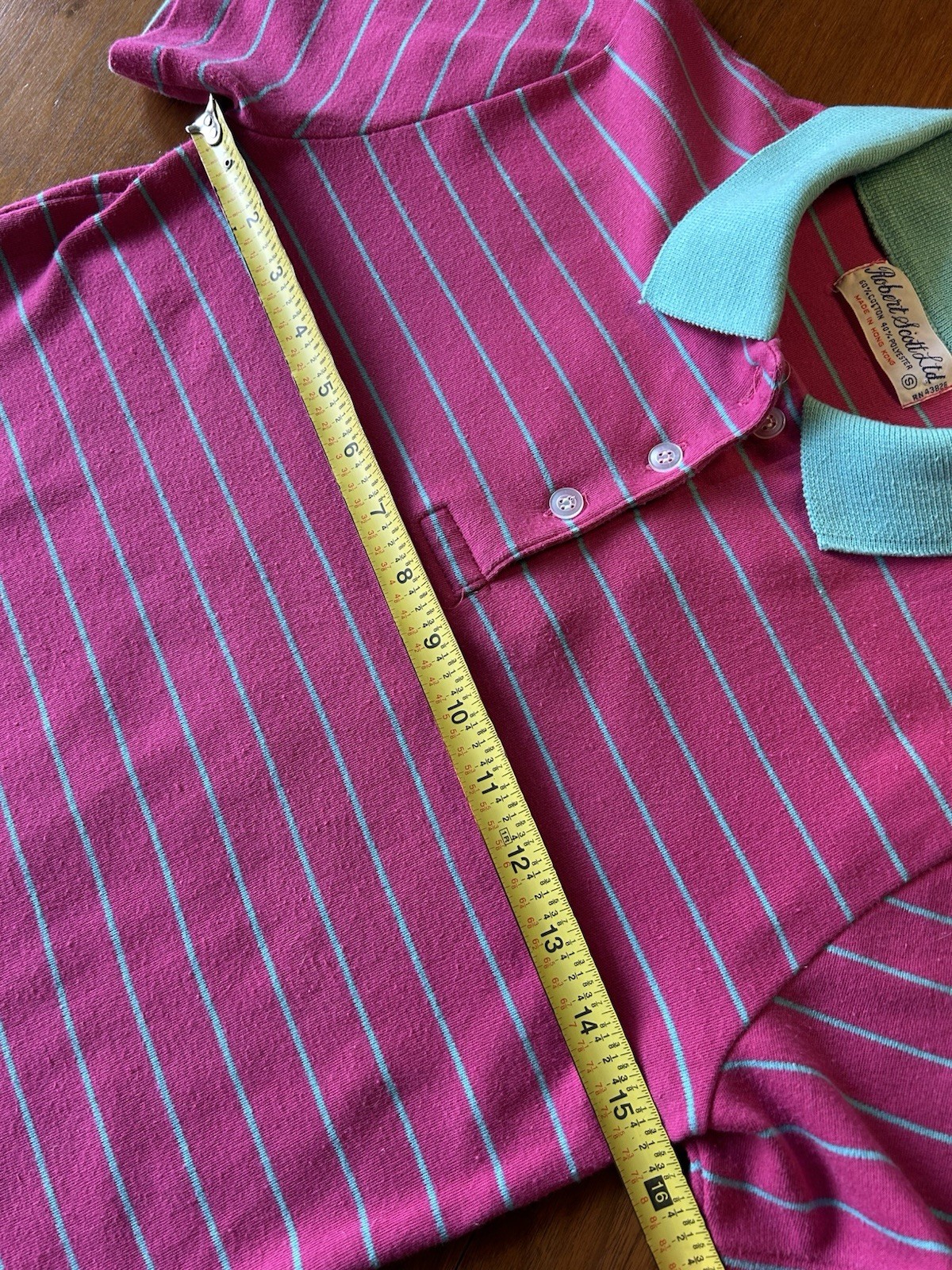 80’s Vintage Polo Shirt Robert Scott Ltd. Vintage Preppy Knit Shirt Pink Aqua XS