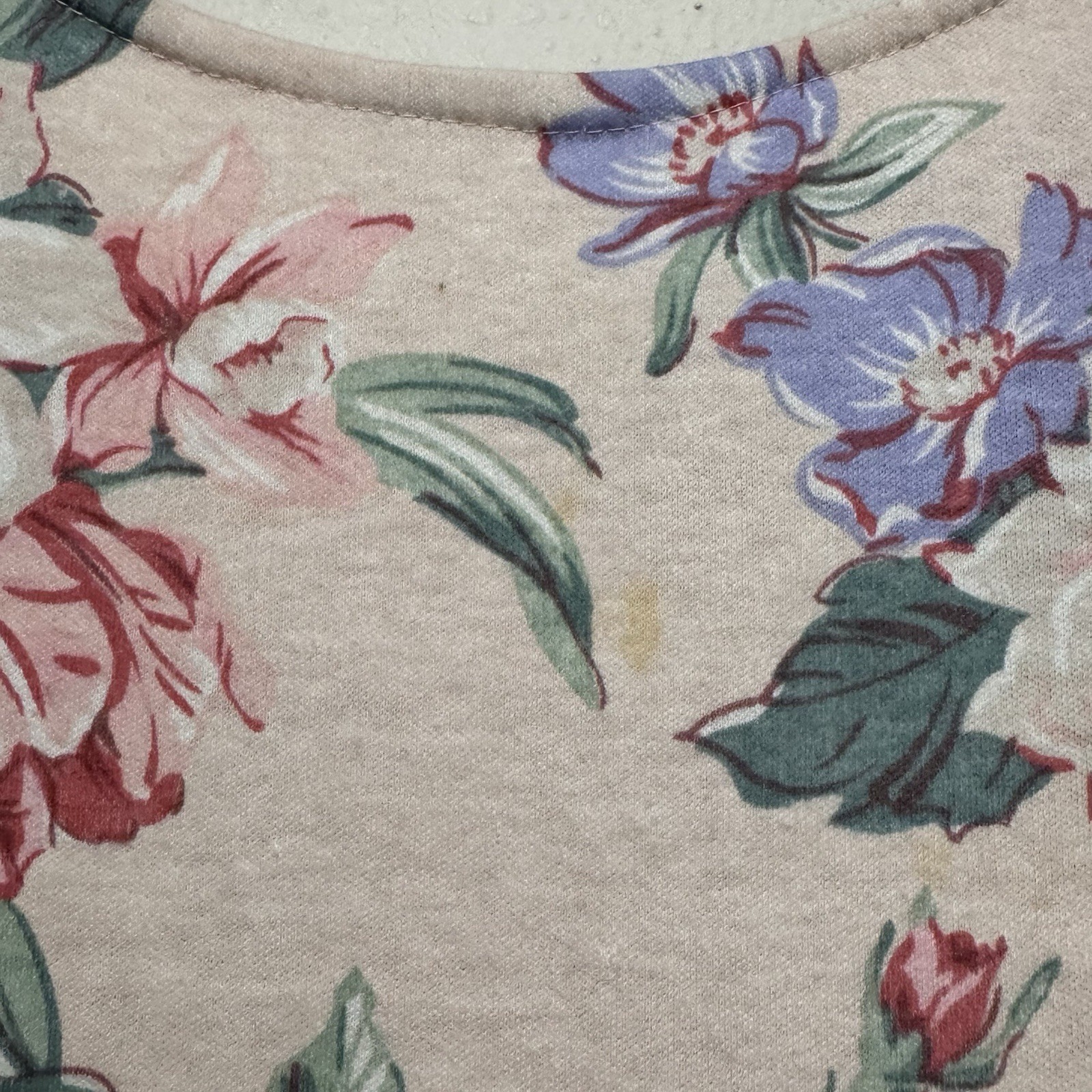 Vintage Carol Anderson California Floral Dress size Medium cottage romantic pink