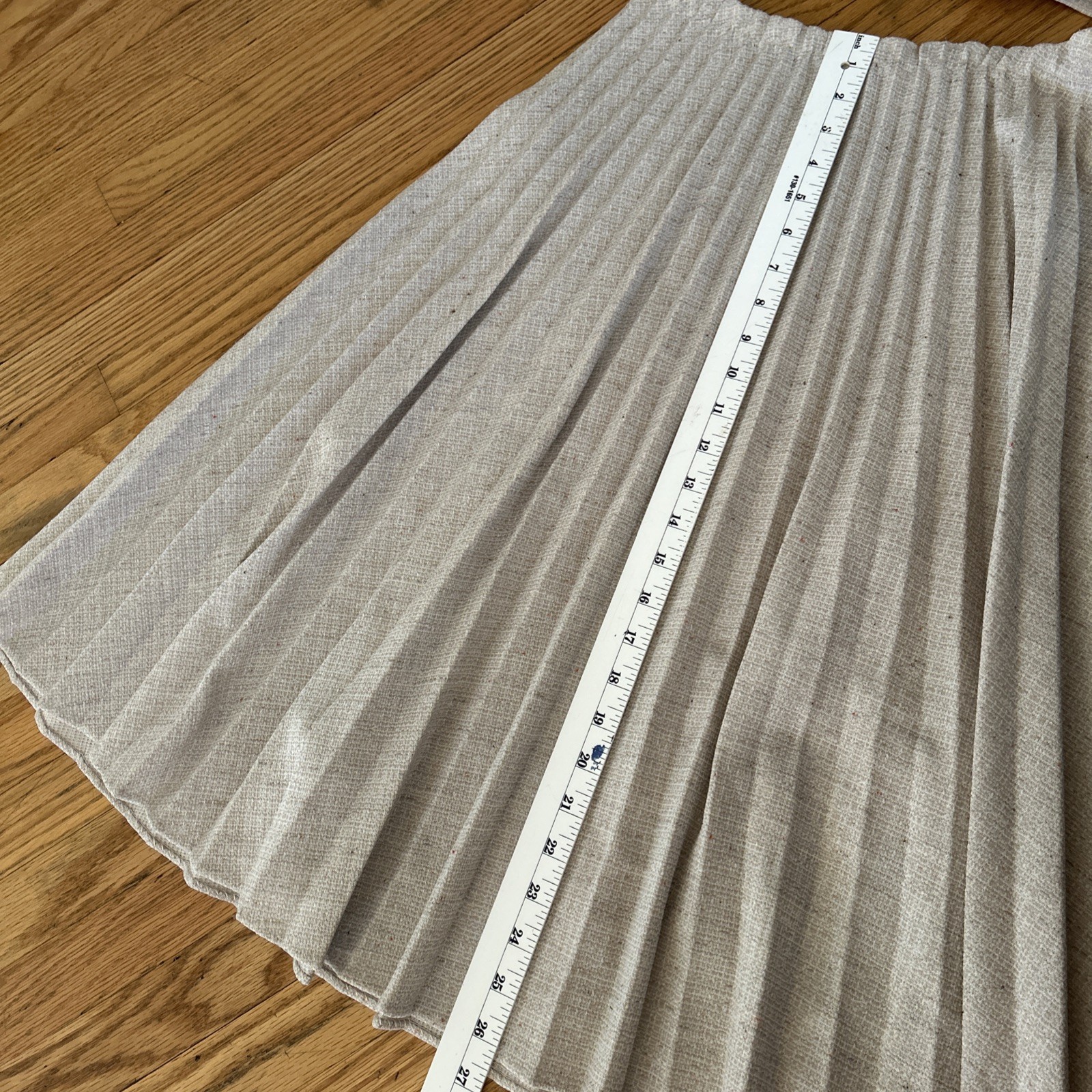 Marty Gutmacher Jacket Skirt Set Pleated Circle Sz 12 Union Made Beige Red