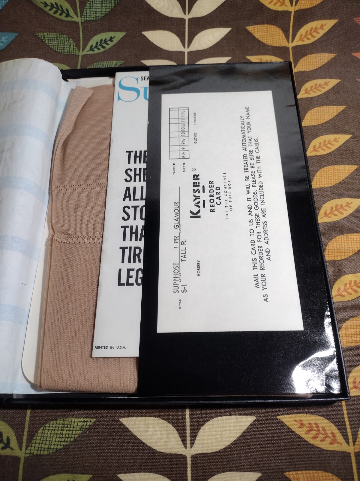 Supp Hose by Kayser Roth Glamour 100% Nylon Stockings S1 Tall Royal 10.5-11 L #2