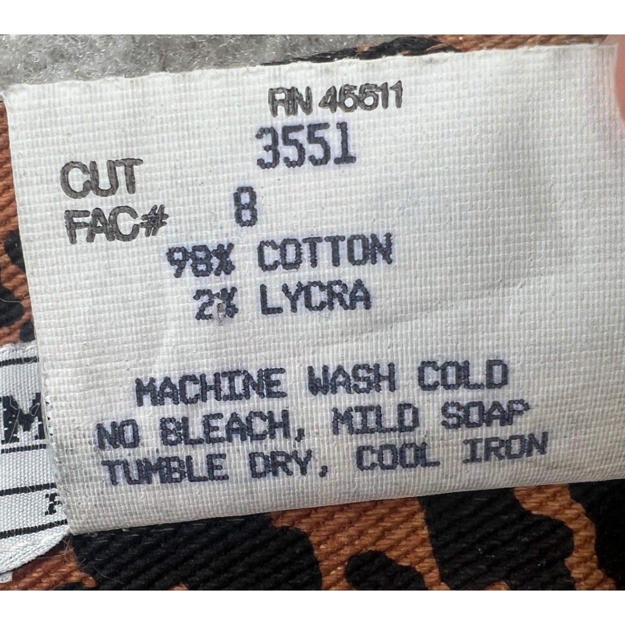 Vintage Made In The Shade Leopard Print Denim Mini Skirt USA Size 11 Y2K Indie