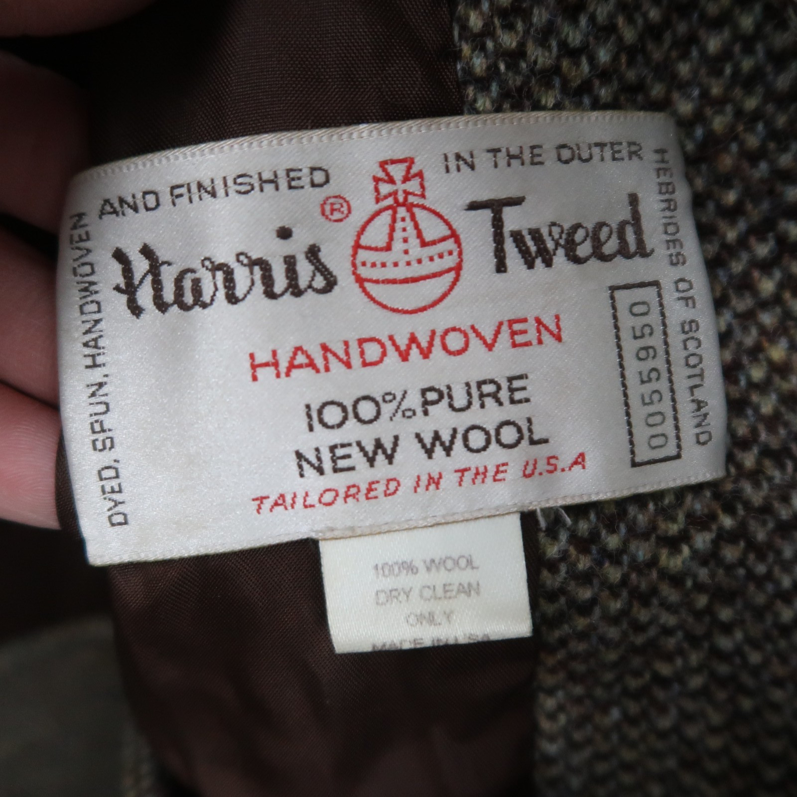 Vintage Orvis Women’s Harris Tweed Peacoat Trench Coat Long Jacket Belted Sz 10