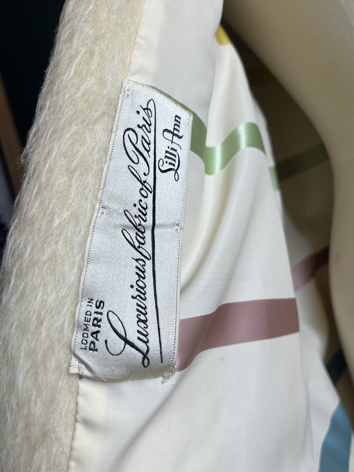 Lilli Ann Ivory Coat Paris San Francisco Vintage Women Regular Size Attic Stored